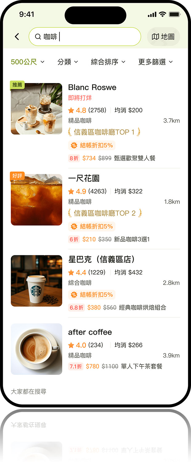 精準的餐廳推薦